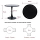 thumbnail image 3 of Mesa de Comedor HOMEMAKE FURNITURE Redondo 80cm Negro, 3 of 6