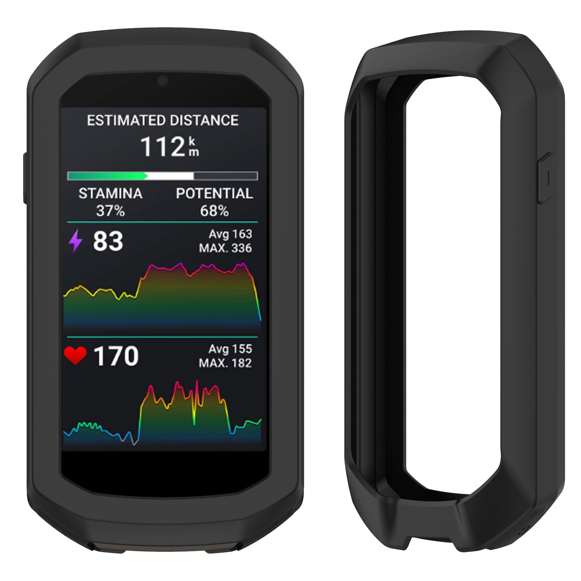 Garmin Edge 1050 Premium Cycling Computer Gift Box Bundle with PlayBetter Silicone Case (Black), HD Screen Protectors, Wall Adapter & Hard Case