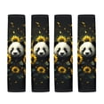 thumbnail image 5 of Chririnla Car Seat Belt Pads Soft Seat Belt Shoulder Pad Polyester Trendy, Suitable for SUV Sedan, Panda Sunflower Design, 5 of 8