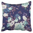 thumbnail image 1 of BSDHOME Colorful Flower Floral Pattern with Roses Watercolor Green Abstract Accent Arrangement Pillowcase Cushion Cover 16x16 inch, 1 of 1
