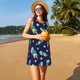 thumbnail image 3 of Fotbe Astronaut Dinosaur Vestido de Verano sin Mangas para Mujer – Vestido Midi Línea A, Estilo Camiseta Floral, Vestido Playero Casual y Fluido, 3 of 7