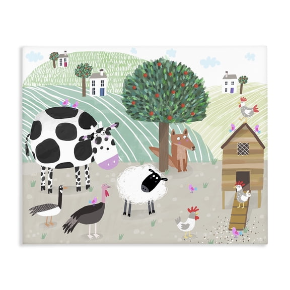 Stupell Industries Cottage Down At The Farm Canvas Art, 20 x 16, by Carla Daly