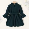 thumbnail image 6 of Younger Tree Baby Girl Fall Winter Dress Long Sleeve Turtleneck Vintage Knit Sweater Dress Little Girl Dresses Skirt Outfit Set for 4-5T, 6 of 8