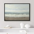 thumbnail image 2 of PixonSign Framed Canvas Print Wall Art Ocean Wave Coastal Landscape Nature Wilderness Illustrations Fine Art Decorative Farmhouse/Country Relax/Calm/Cozy Multicolor Zen for Bedroom - 16"x24" Black, 2 of 5