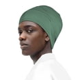 thumbnail image 1 of Gorro de pelo Fittia Satin para dormir, correa antideslizante, color verde, 1 of 7