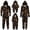 Black_002, variant on Fgnfyis Family Halloween Pajamas Print Hooded Zipper One Piece Jumpsuit Loungewear Sleepwear