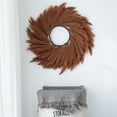 thumbnail image 4 of D-GROEE Faux Pampas Grass Wreath for Home Decor - Modern Wreath - No Shedding, Long Lasting Unique Farmhouse Decor - from Lightweight Cloth, 4 of 7