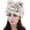 Bear Ear Hat, variant on Women's Faux Hat for Winter, Furry Cossack Russian Style Leopard Printed Warm Beanie Cap