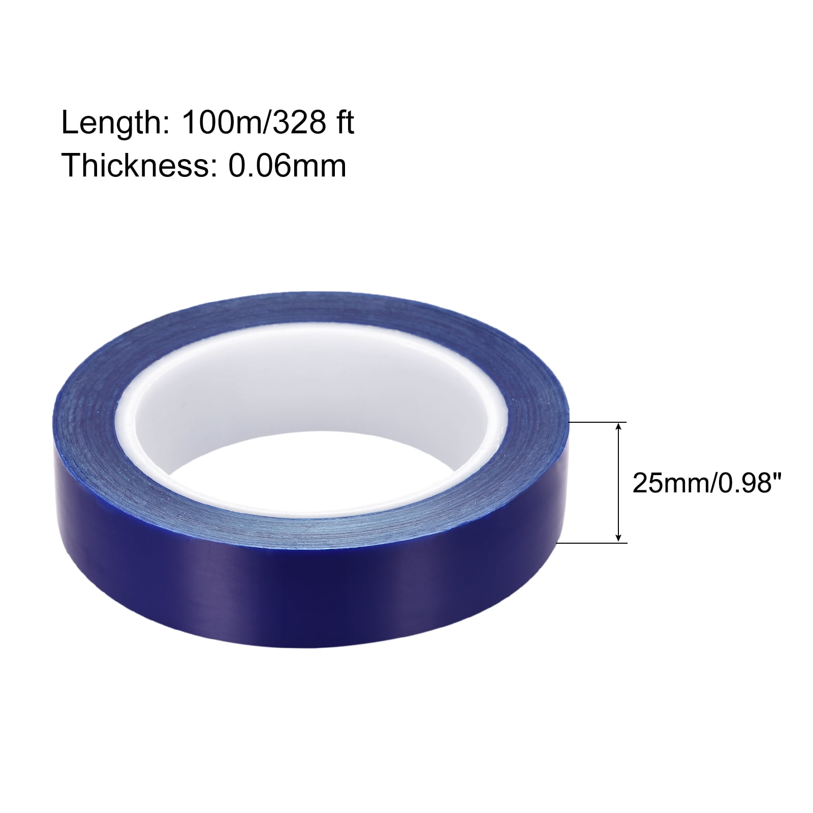 Unique Bargains PE Protective Film Removable Scratch Film for Surface Protection Blue 0.98" x 328Ft