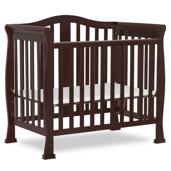 Dream On Me Naples 4-in-1 Convertible Mini Crib, Espresso