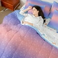 thumbnail image 4 of Castle Fairy Starry Sky Girl Boy Bedding Comforter Set 7-Piece,Universe Galaxy King Bedding Sets,Abstract Gradient Ombre Ultra Soft Bed Sheets,Breathable Home Decor,Reversible, 4 of 8