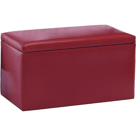 Vinyl Storage Bench, Magenta