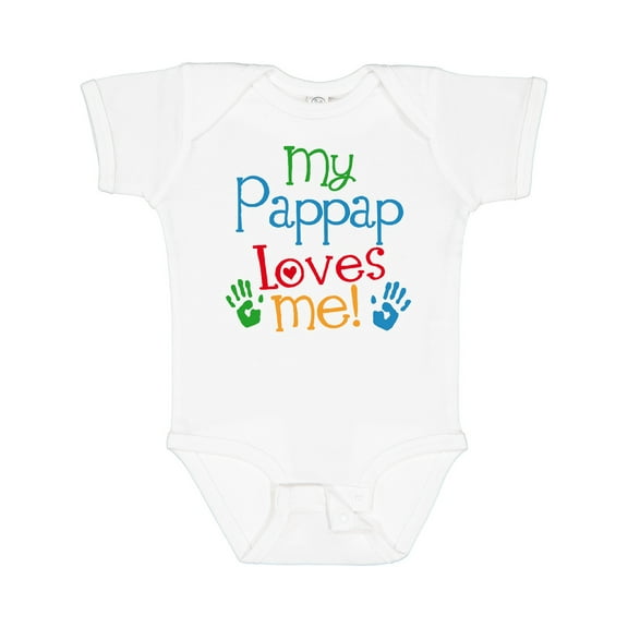 Inktastic My Pappap Loves Me Gift Boys or Girls Baby Bodysuit