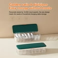 thumbnail image 4 of Cable Storage Box Plastic Transparent Container Dustproof Stationeries Supplies Organizer Accessories Green, 4 of 9