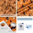 thumbnail image 2 of Fsddascl Red Orange Halloween Blackout Curtains for Bedroom/Living Room, Thermal Insulated Kitchen Curtains, Flying Witch Bats Moon Grommet Darkening Window Treatment Drapes 52"x84"x2, 2 of 6
