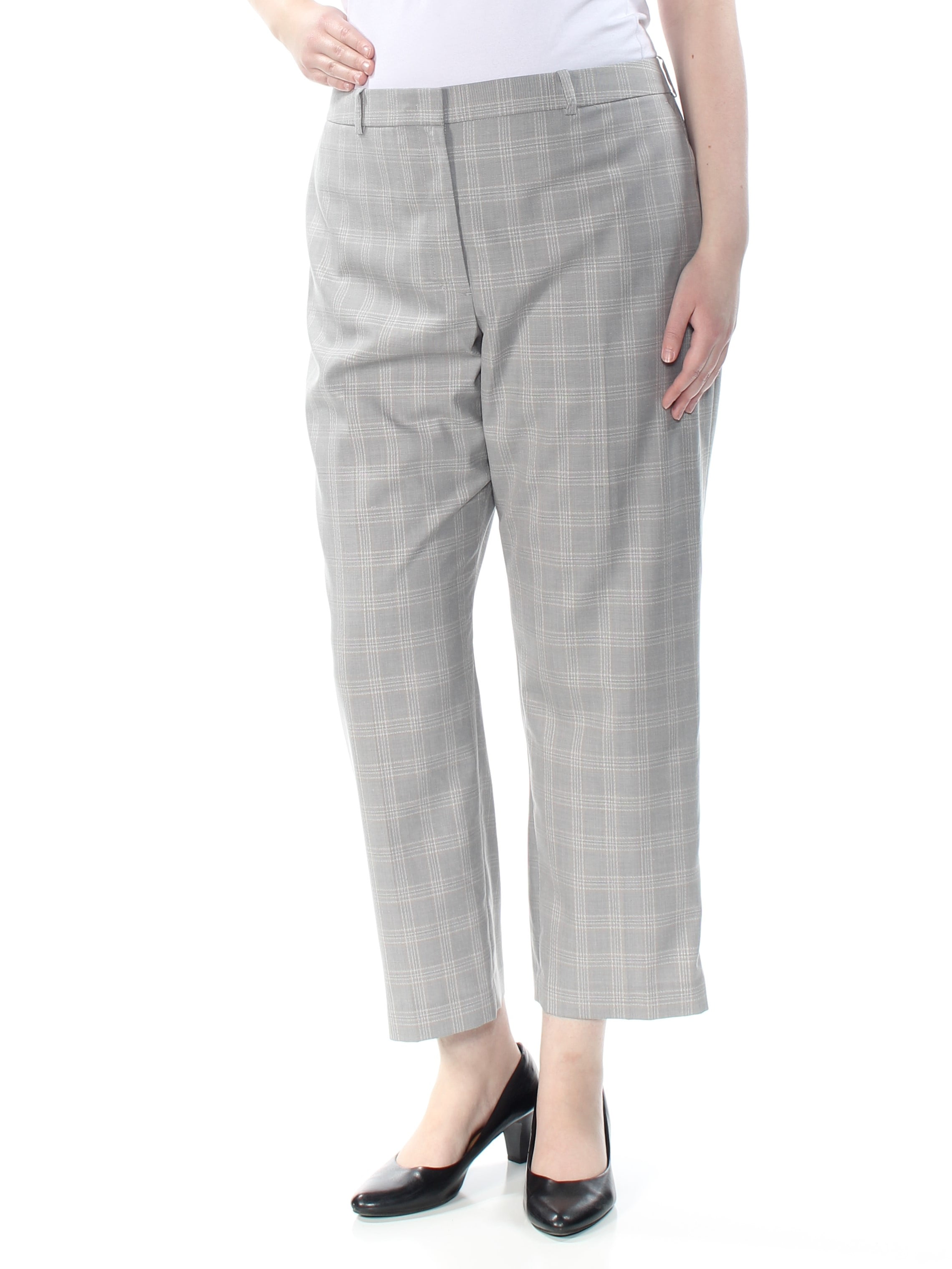 ankle plaid pants