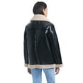 thumbnail image 3 of Sam & Libby Ladies Long Sleeve Faux Leather & Faux Sherpa Jacket, 3 of 4