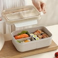 thumbnail image 4 of sruoe Bento Box, Lunch Boxes for Adults, bento box lunch, Portable Leakproof Heated Bento Container, Microwave Safe Heated Lunch Boxes for Storage Home Office Work Study, Plastic, 4 of 7