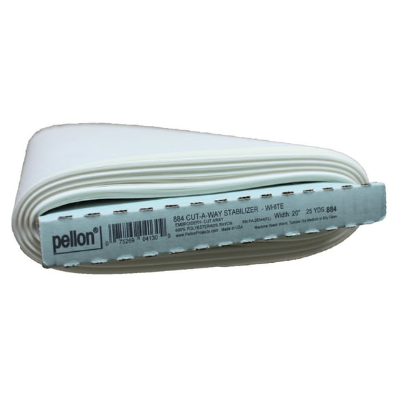 Pellon Cut-A-Way Embroidery Stabilizer-White 20"X25yd