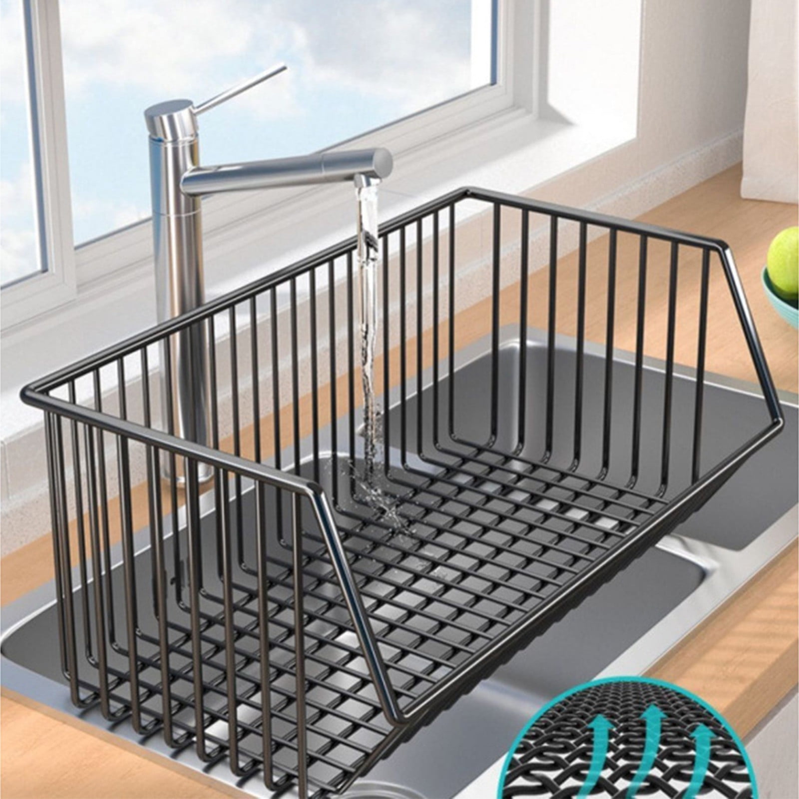 BZPIZ Utility Cart Collapsible Shelves with Wheels, Shelving Units and Storage Rack, Rolling Shelf for Kitchen, Office, Dorm, Living Room