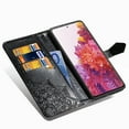 thumbnail image 2 of Dteck Case for Samsung Galaxy S20 FE(6.5 inches),Flower Patterned Magnetic Leather Wallet Card Holder Flip Cover Protective Shockproof Kickstand S20 FE 5G Phone Case ,Black, 2 of 5