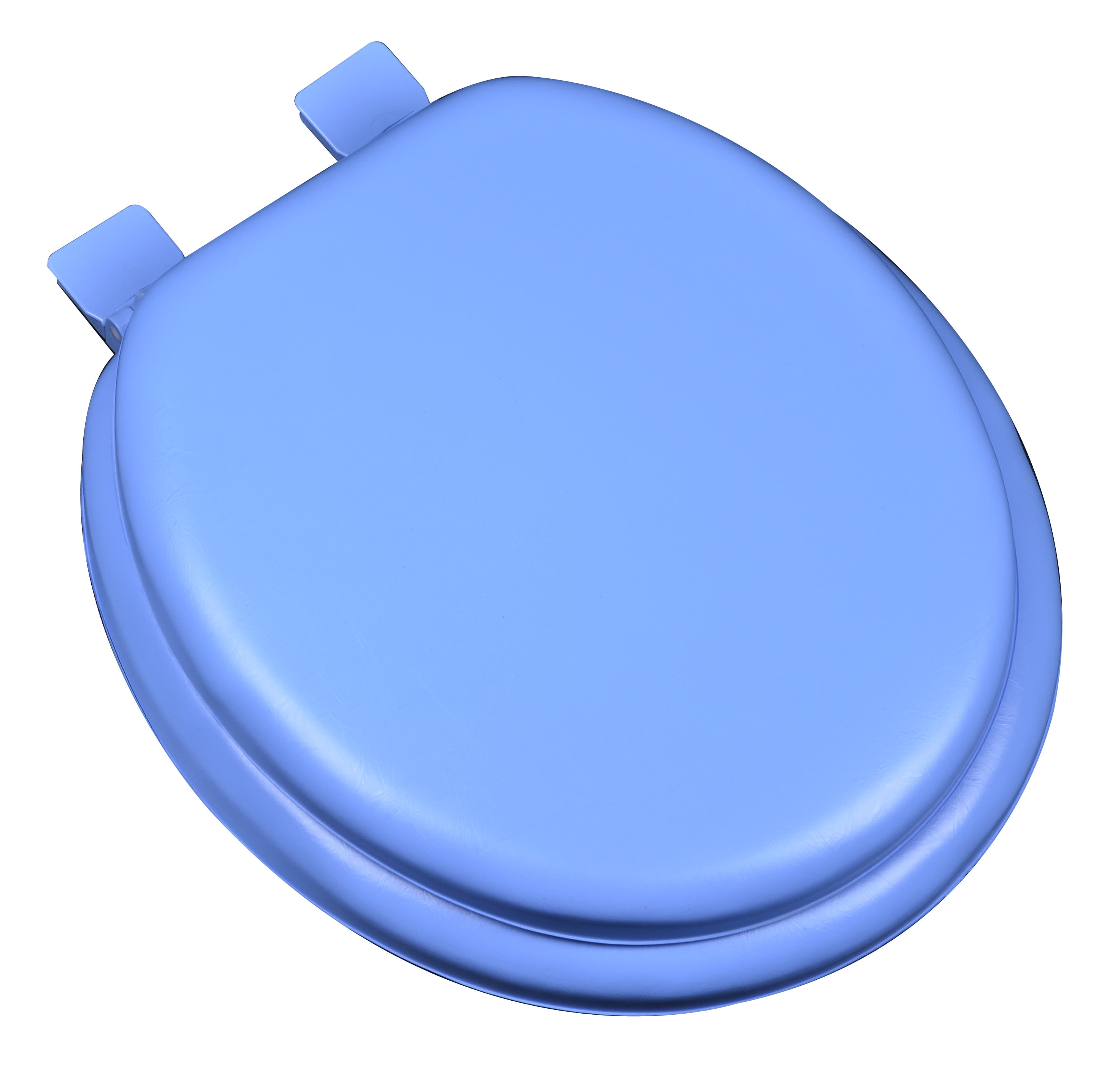 BathDecor Premium Soft Round Toilet Seat with a Closed Front and Wood