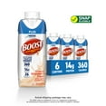 thumbnail image 3 of (2 pack) BOOST Plus Ready to Drink Nutritional Drink, Creamy Strawberry, 14 g Protein, 6 - 8 fl oz Cartons, 3 of 12