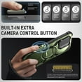 thumbnail image 3 of i-Blason Armorbox for 2024 iPhone 16+ Plus 6.7" Case Camera Control Capture Button Design [Military Protection] Full-Body Rugged Protective Case Cover with Built-in Screen Protector & Kickstand, Green, 3 of 10
