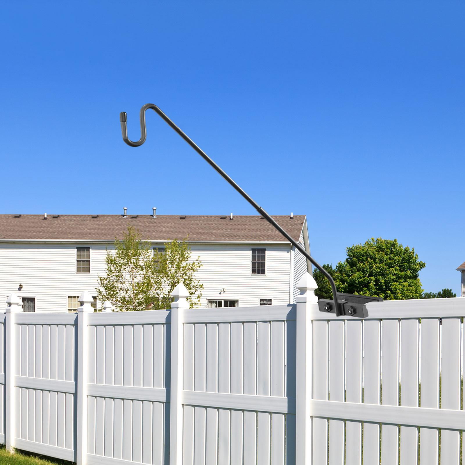 colaxi Fence Bird Feeder Hanger Easy Installation Multiuse Garden Hanging Hooks for Fence Poles for Plants Yards