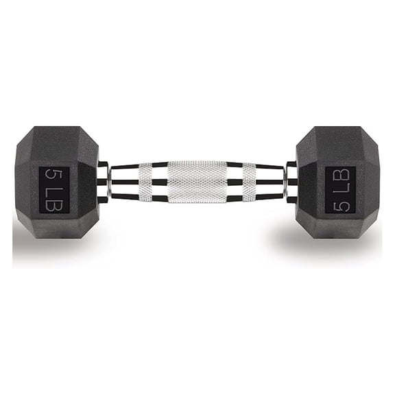 Hex Dumbbells 5,10,15,20,25,30,40 LB Exercise & Fitness Weights Dumbbell For Women & Men Free Weights Rubber Coated cast Iron Set