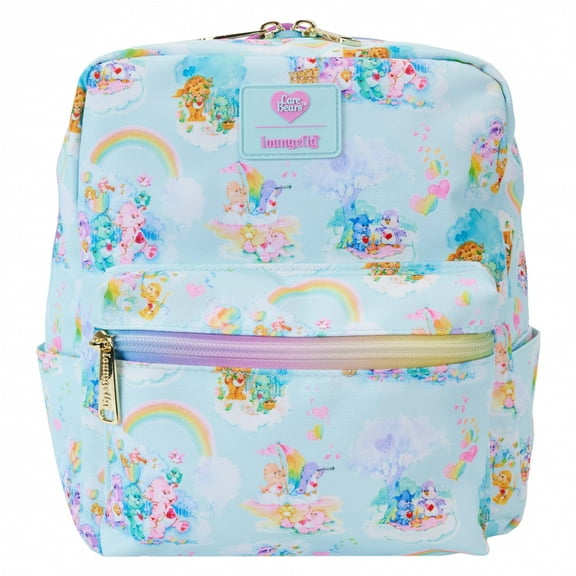 Care Bears 871177 Clouds All Over Print Square Mini Backpack by Loungefly