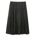 thumbnail image 4 of UJNDER Fashionable High Waist Midi Skirt For Women Ideal For Daily Wear Casual Comfort Spring Summer Maxi Skirt Black S, 4 of 4