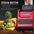 thumbnail image 2 of OVENTE Kitchen Countertop Blender with Dispenser Stainless Steel Blade & 1.5L BPA-Free Portable Easy Clean Jar, 1000 Watt Base Powered Electric Mixer for Smoothie Protein Shakes, Red BLH1000R, 2 of 7