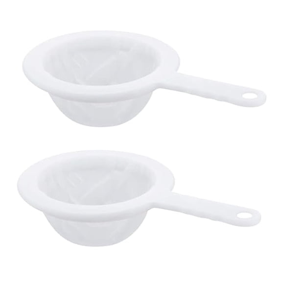 100/300 Mesh Kitchen Fine Nylon Mesh Strainer, Plastic Mesh Colander with ​Handle Kitchen Tool For Soy Milk, Coffee, Milk, Yogurt, Juice, Honey, Wine