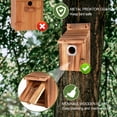 thumbnail image 3 of Juego de casitas para pájaros de exterior JZTKQTM con protectores metálicos y seguros, 3 of 7