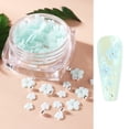 thumbnail image 1 of Diamantes de imitación de flores para uñas acrílicas, suministros de arte con perlas, manicura, deco Irfora Verde, 1 of 7