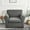 Dark Gray, variant on 2 Piece Chair Covers Stretch Chair Slipcovers with Arms Jacquard Armchair Covers Sofa Couch Cover Thick Anti Slip Furniture Protector for Living Room