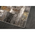 thumbnail image 5 of La Dole Rugs Cream Copper Gold Grey Metalic Rustic Abstract Patches Pattern Area Rug For Living Room Bedroom Dining Kitchen Tapis, 5 of 5