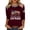 Wine, variant on Fgvctg Tops for Women Crewneck Independence Day Patriotic 3/4 Sleeve Tunic Top Casual Usa Flag American 250 Anniversary Blouses Loose 4th Of July Fall Shirts Light Gray S