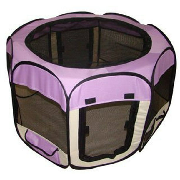 Purple Pet Dog Cat Tent Puppy Playpen Exercise Pen M By Bestpet Walmart Com Walmart Com