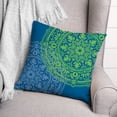 thumbnail image 3 of Creative Products Double Medallion Blue Green 20x20 Indoor / Outdoor Pillow, 3 of 3