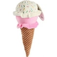 thumbnail image 3 of Petlou Durable Plush Dogs Squeak Toys. 10-Inch Ice Cream, 3 of 5