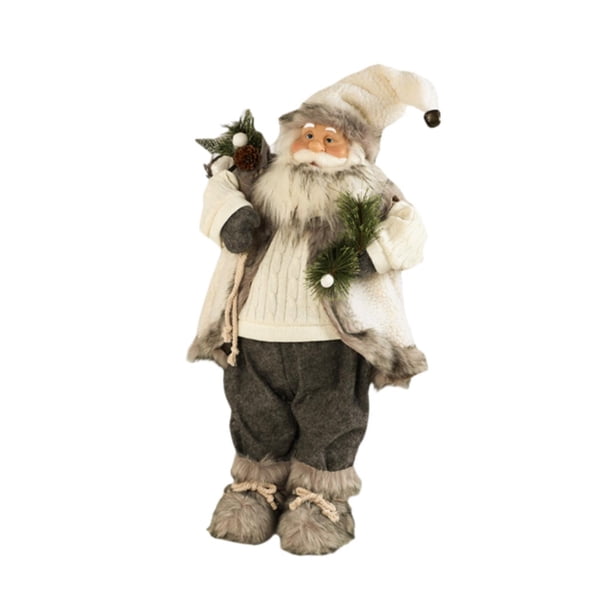 Figura de muñeco de Papá Noel,Adorno navideño de muñeco de Papá Noel para oficina,Figuras navideñas de colección para centro de mesa,Figura navideña creativa para fiestas,Muñeco Medio
