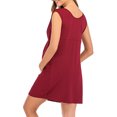 thumbnail image 5 of Diufon Plus Size Maternity Dress Spring Summer Sleeveless V Neck Dress Casual Solid Color Nursing Dress, 5 of 9