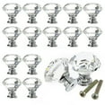thumbnail image 1 of 16PCS 30mm Crystal Glass Cabinet Knob Diamond Shape Drawer Cupboard Handle Pull, 1 of 8