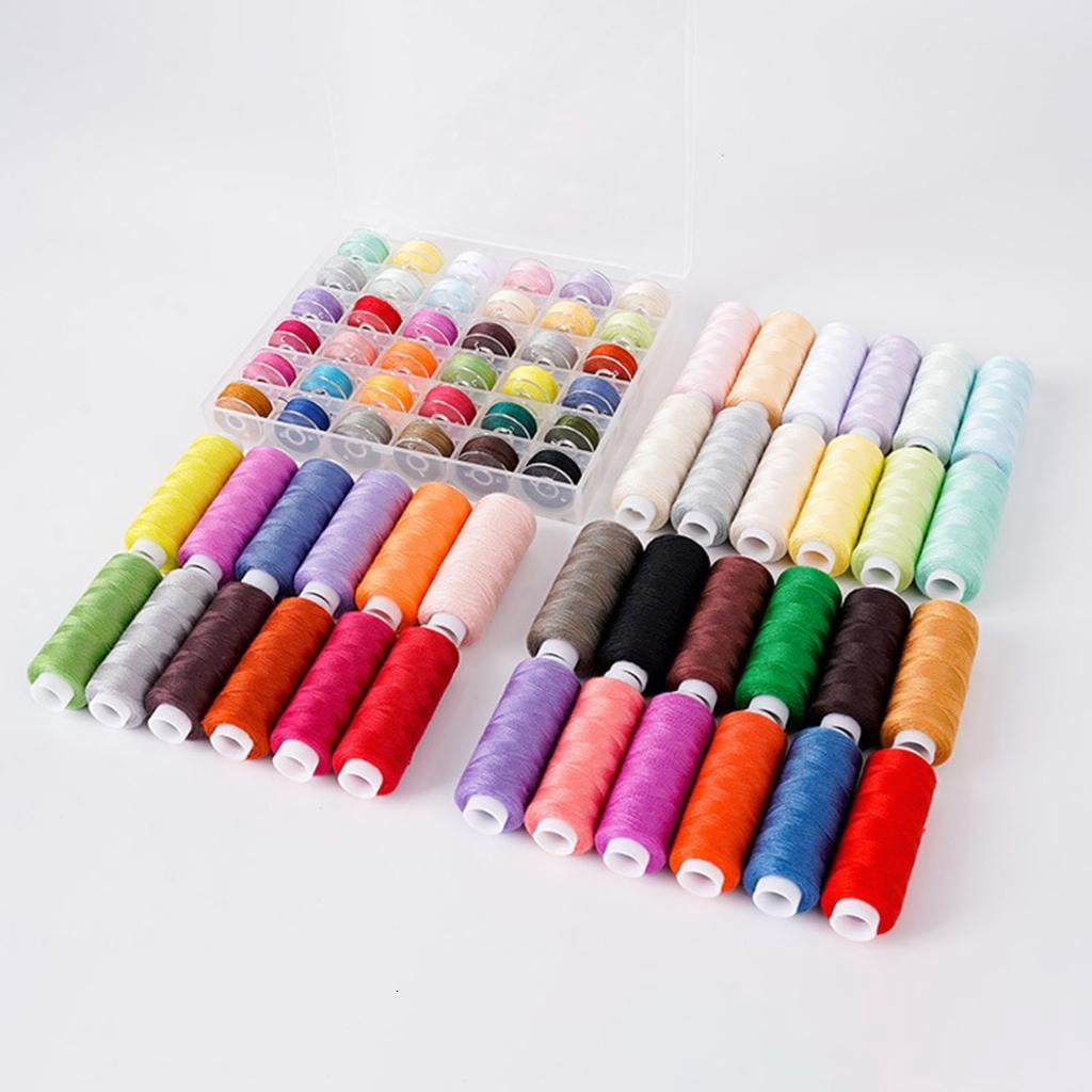 72Pcs Polyester Sewing Thread Sewing Machine Bobbin Thread Set for Hand Stitching Sewing Machine Needlework Craft