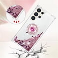 thumbnail image 5 of Liquid Quicksand Case for Samsung Galaxy S25 Ultra (Not S25) with Diamond Kickstand, Luxury Fun Glitter Sparkle Flowing Clear Bling Cover Case for Samsung Galaxy S25 Ultra. -Pink, 5 of 7