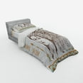 thumbnail image 3 of Ambesonne Ethnic Bedding Set 4 Pcs, Portrait, Queen, Chocolate White Teal, 3 of 3