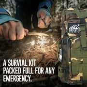 Vital 72 Hour Emergency Survival Kit for Family - Bug Out Bag for Hurricanes, Floods, Tornadoes or Other Disasters - 72 Hour Kit of Food & Water for 2 Per Bag