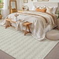 thumbnail image 3 of WIPONKEN 6x9 Area Rugs Jacquard Soft Cotton Plush for Living Room Bedroom Dining Room Office Farmhouse, Machine Washable Non Slip Modern Rug, 3 of 4